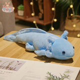 Kawaii Axolotl Salamander Fuzzy Plush – The Cutest Underwater Friend Blue Kawaii Toys