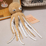 New Lifelike Octopus Plush Toy – A Soft & Realistic Ocean Friend Brown Kawaii Toys