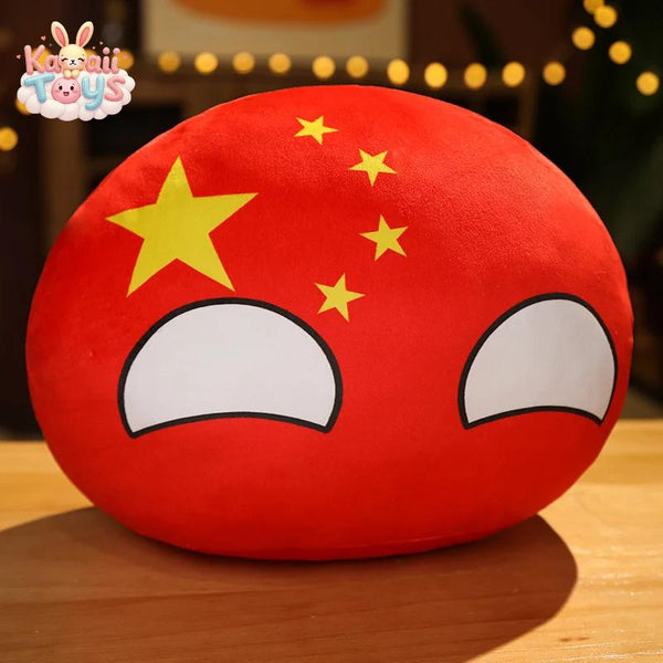 Country Ball Toys Plush USA FRANCE RUSSIA UK JAPAN GERMANY ITALY Decor 10cm Kawaii Toys