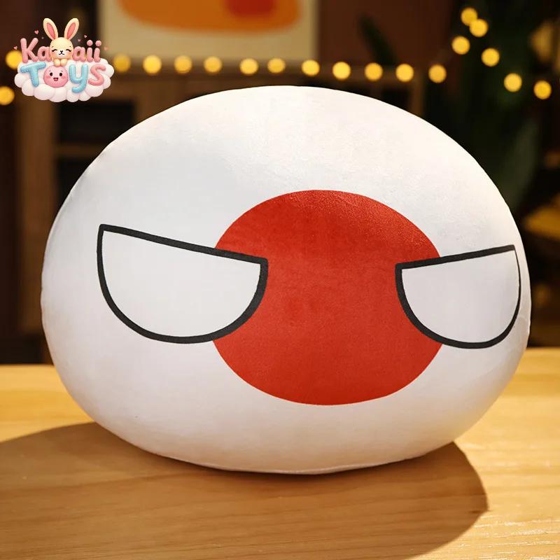 Country Ball Toys Plush USA FRANCE RUSSIA UK JAPAN GERMANY ITALY Decor Japan open 10cm Kawaii Toys