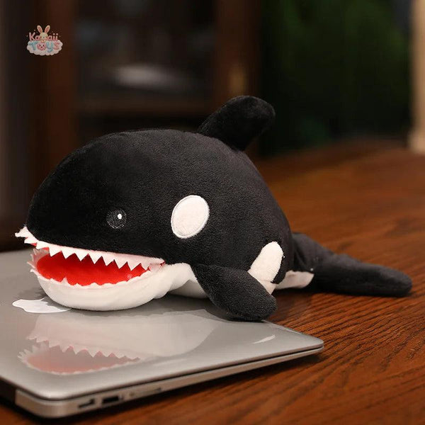 Crocodile Shark Killer Whale Plush Hand Puppets Fish Penguin Octopus Killer Whale 25-30cm Kawaii Toys