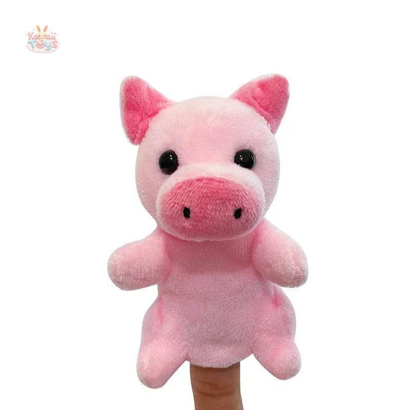 Animal Finger Puppet Set – Bring Stories to Life with Playful Friends Pig 9cm Kawaii Toys