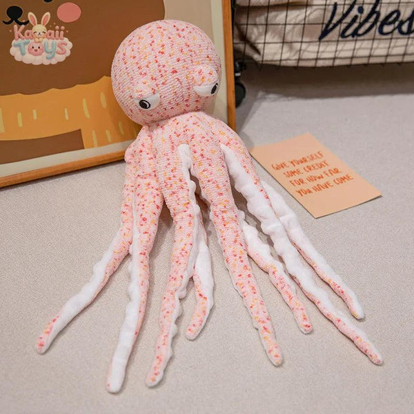 New Lifelike Octopus Plush Toy – A Soft & Realistic Ocean Friend Pink Kawaii Toys