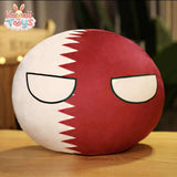 Country Ball Toys Plush USA FRANCE RUSSIA UK JAPAN GERMANY ITALY Decor Qatar 10cm Kawaii Toys