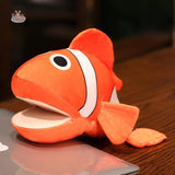 Crocodile Shark Killer Whale Plush Hand Puppets Fish Penguin Octopus Red Fish 25-30cm Kawaii Toys