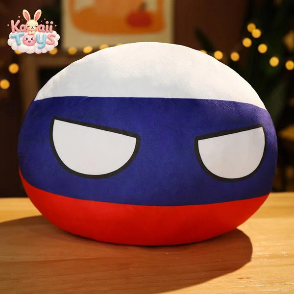 Country Ball Toys Plush USA FRANCE RUSSIA UK JAPAN GERMANY ITALY Decor Russia 10cm Kawaii Toys