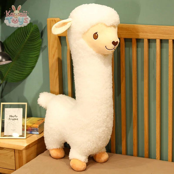 Cute Animal Lovely Alpaca Plush Toy Japanese Alpaca Soft Stuffed Pillow WHITE Kawaii Toys