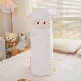 Sheep Plush Toy Long Sleeping Sheep Leg Pillow Animal Plushie WHITE Kawaii Toys