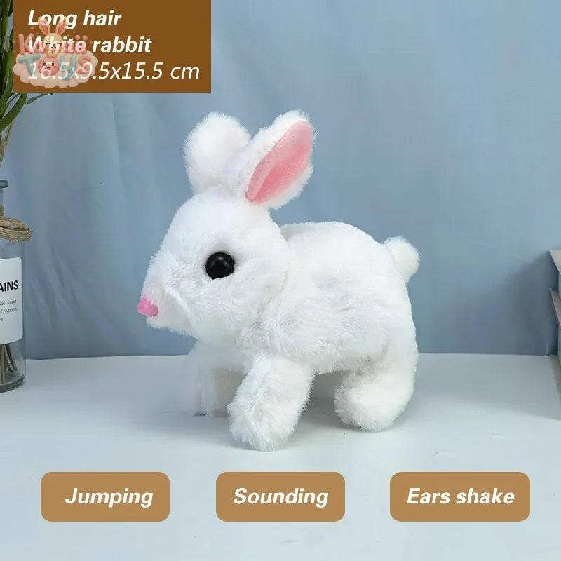 New Electronic Plush Rabbit – Soft Plush Robotic Bunny Toy for Kids White Kawaii Toys