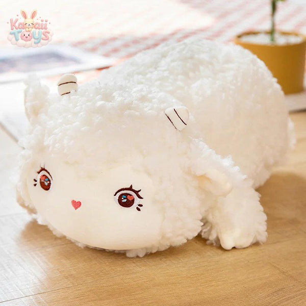 Lovely Fluffy Sheep Pillow Toy Stuffed Soft Animal Sheep Cushion awake Kawaii Toys