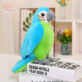 Lifelike Plush Toys Parrot – A Splash of Color & Softness! blue 25cm Kawaii Toys