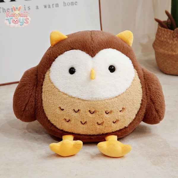 Owl Plush Toy – A Cozy Companion for All Ages brown Kawaii Toys