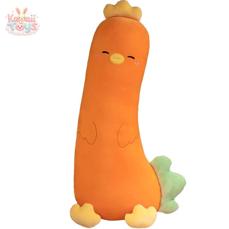 Giant, Assorted Plush Vegetable, Chicken Cosplay (Mushroom, Eggplant, Carrot, Broccoli) carrot Kawaii Toys