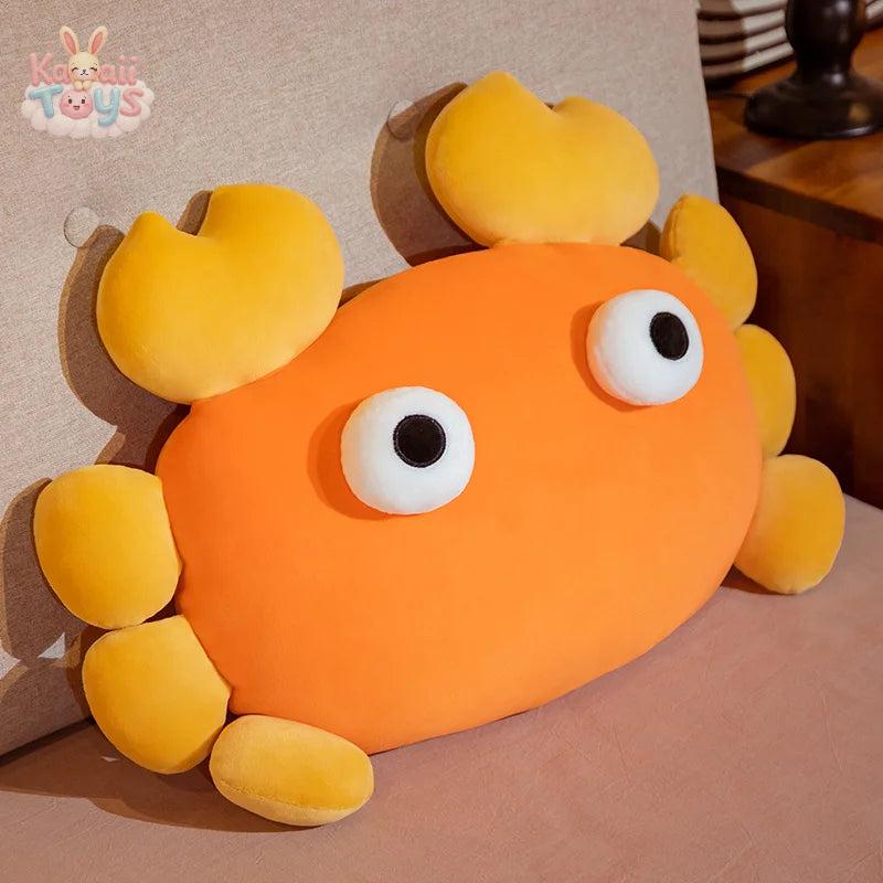 Cartoon Big Eyes Crab & Lobster Plush Toys Underwater Animal Cute Plushie Kawaii Toys