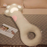 Giant Cute Cat Paw Pillow – Soft and Cozy for Ultimate Comfort gray Kawaii Toys