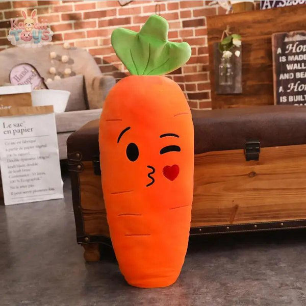 Carrot Stuffed Toy – A Cute and Cozy Plush Hug Buddy! kiss Kawaii Toys