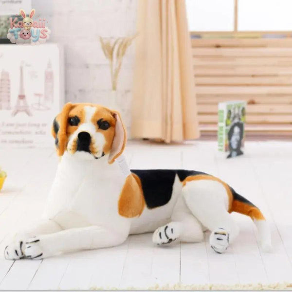 Lifelike plush toy Giant Beagle Dog Toy Stuffed Animals Dog Plush Toys Gift lying Kawaii Toys