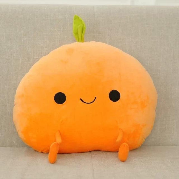 Cute Cartoon Fruit Plush Toy – A Juicy Burst of Cuteness! orange 45cm Kawaii Toys