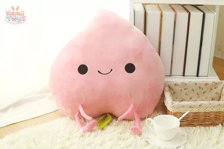 Cute Cartoon Fruit Plush Toy – A Juicy Burst of Cuteness! peach 45cm Kawaii Toys