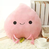 Cute Cartoon Fruit Plush Toy – A Juicy Burst of Cuteness! peach 45cm Kawaii Toys