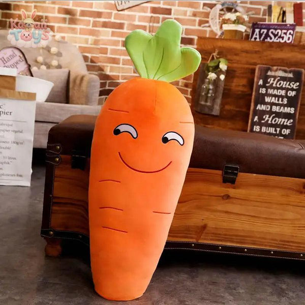 Carrot Stuffed Toy – A Cute and Cozy Plush Hug Buddy! smile Kawaii Toys