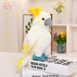 Lifelike Plush Toys Parrot – A Splash of Color & Softness! white 25cm Kawaii Toys