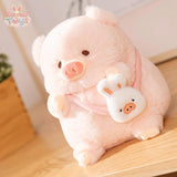 Kawaii Angel Pig Plush Toy Cartoon Stuffed Animals Plushies Anime Soft Toy with rabbit Kawaii Toys